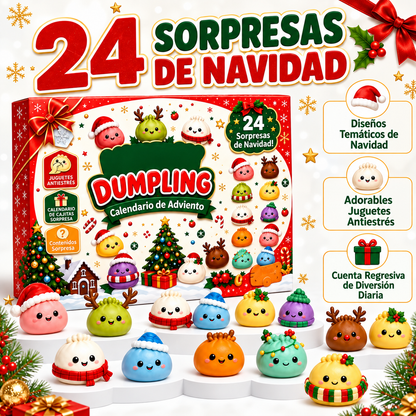 Bevalora® Calendario de Adviento 2026 de Squishies de Dumpling