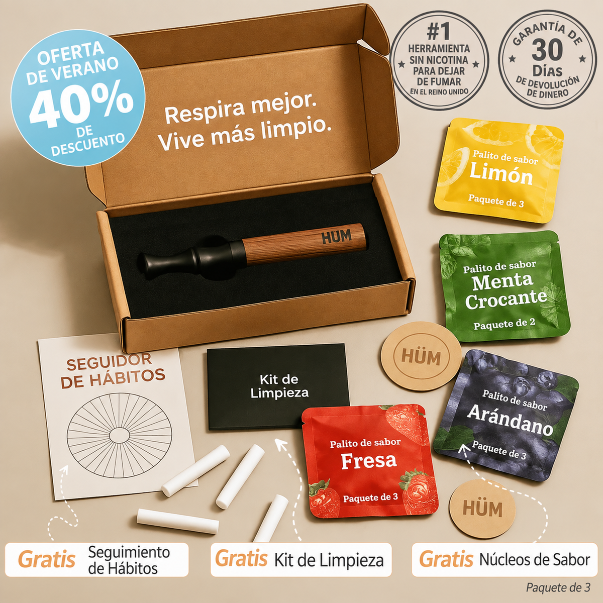 Bevalora® Kit de Inicio Respira