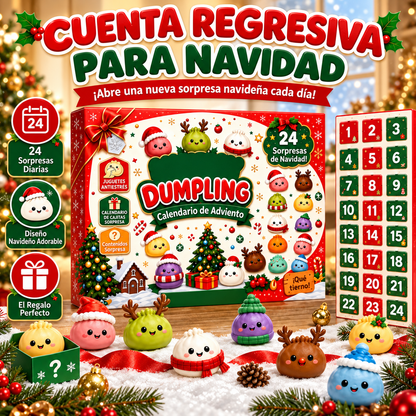 Bevalora® Calendario de Adviento 2026 de Squishies de Dumpling