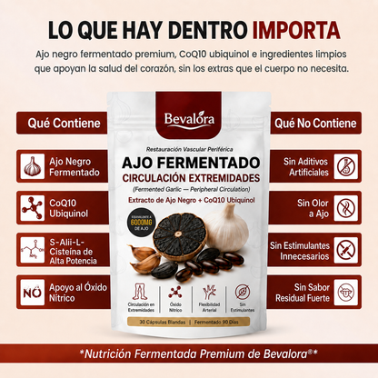 Bevalora® Ajo Fermentado — Circulación Extremidades