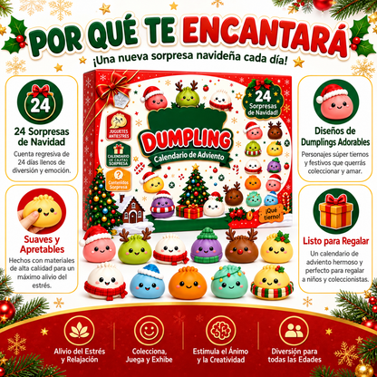 Bevalora® Calendario de Adviento 2026 de Squishies de Dumpling