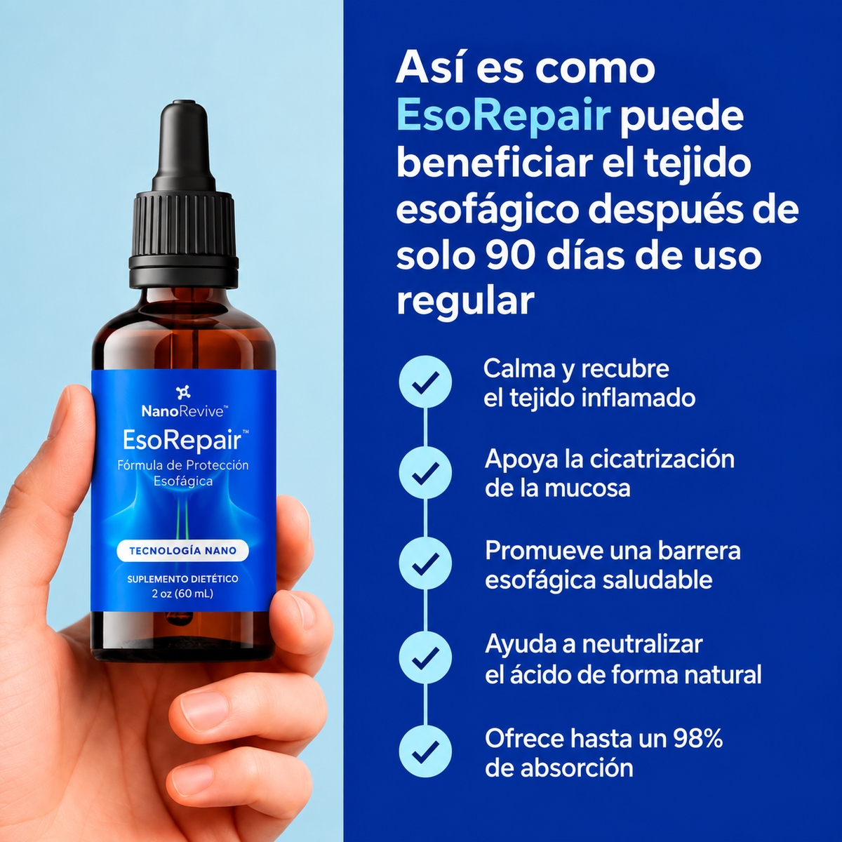 Bevalora® Fórmula Definitiva de Soporte Esofágico y Estomacal