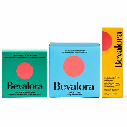 Bevalora® Kit de Disco Menstrual + Toallitas Íntimas