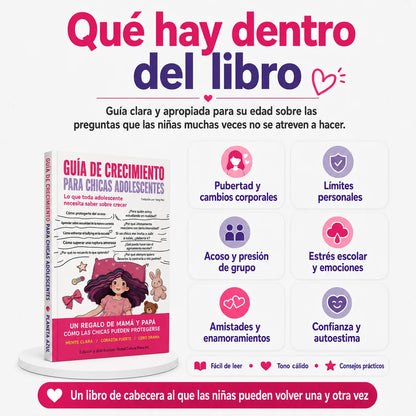 Guías de crecimiento para chicos y chicas adolescentes