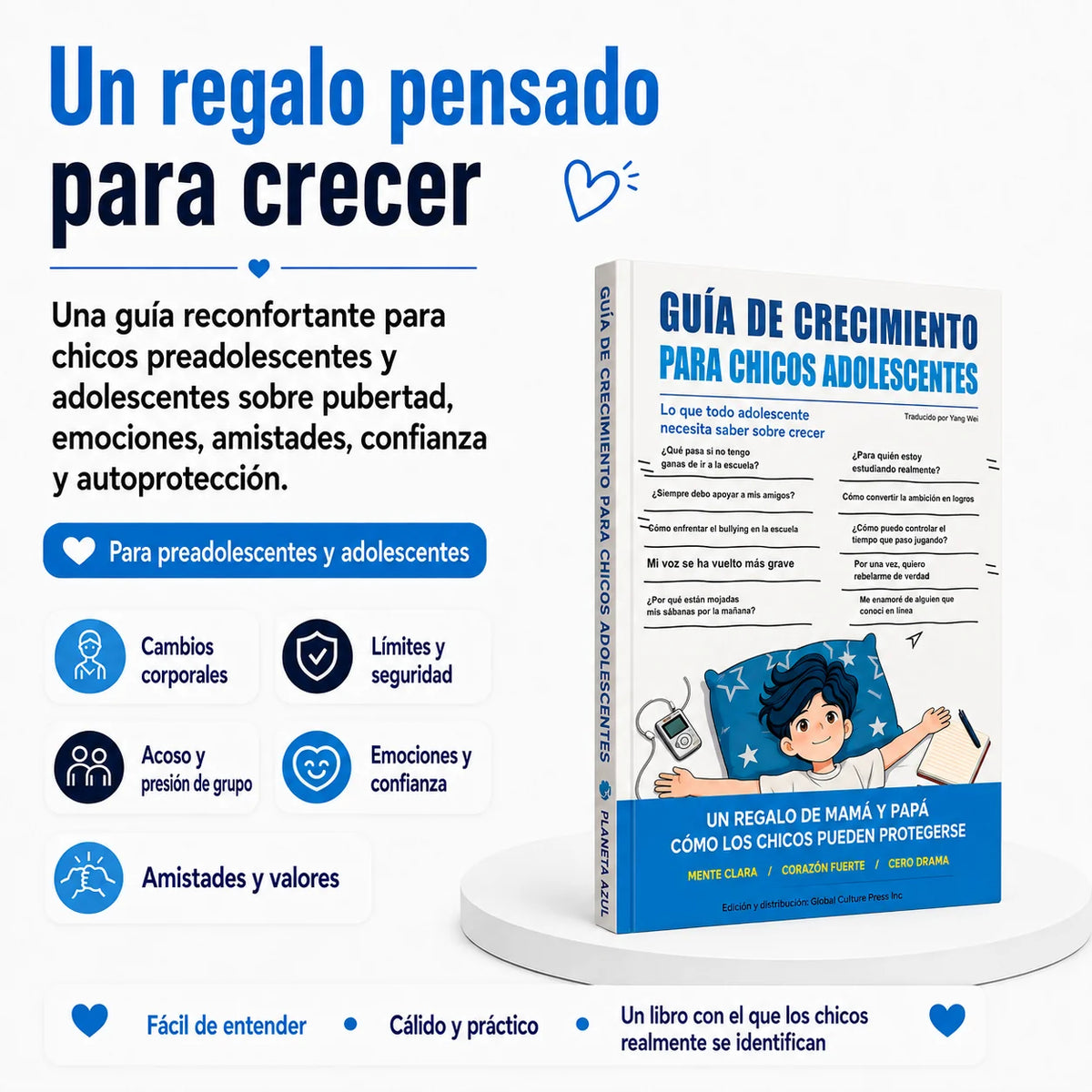 Guías de crecimiento para chicos y chicas adolescentes
