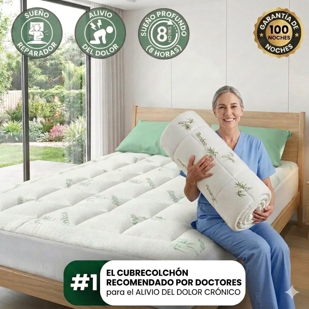 Cache-matelas en bambou Bevalora® Premium avec technologie rafraîchissante
