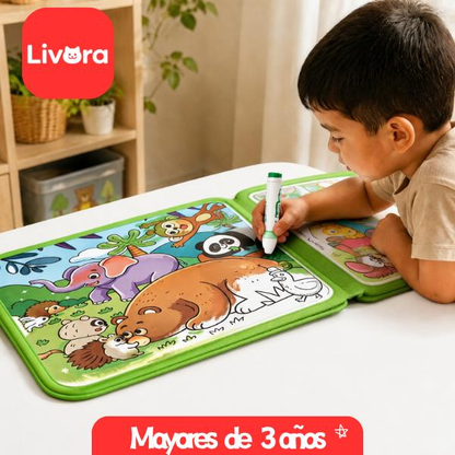Bevalora® Libro Mágico de Agua para Colorear
