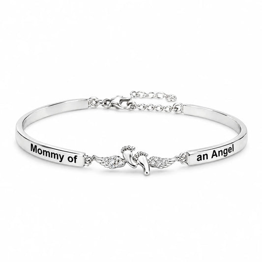 Bevalora® Pulsera Mamá de un Ángel – Recuerdo de Bebé