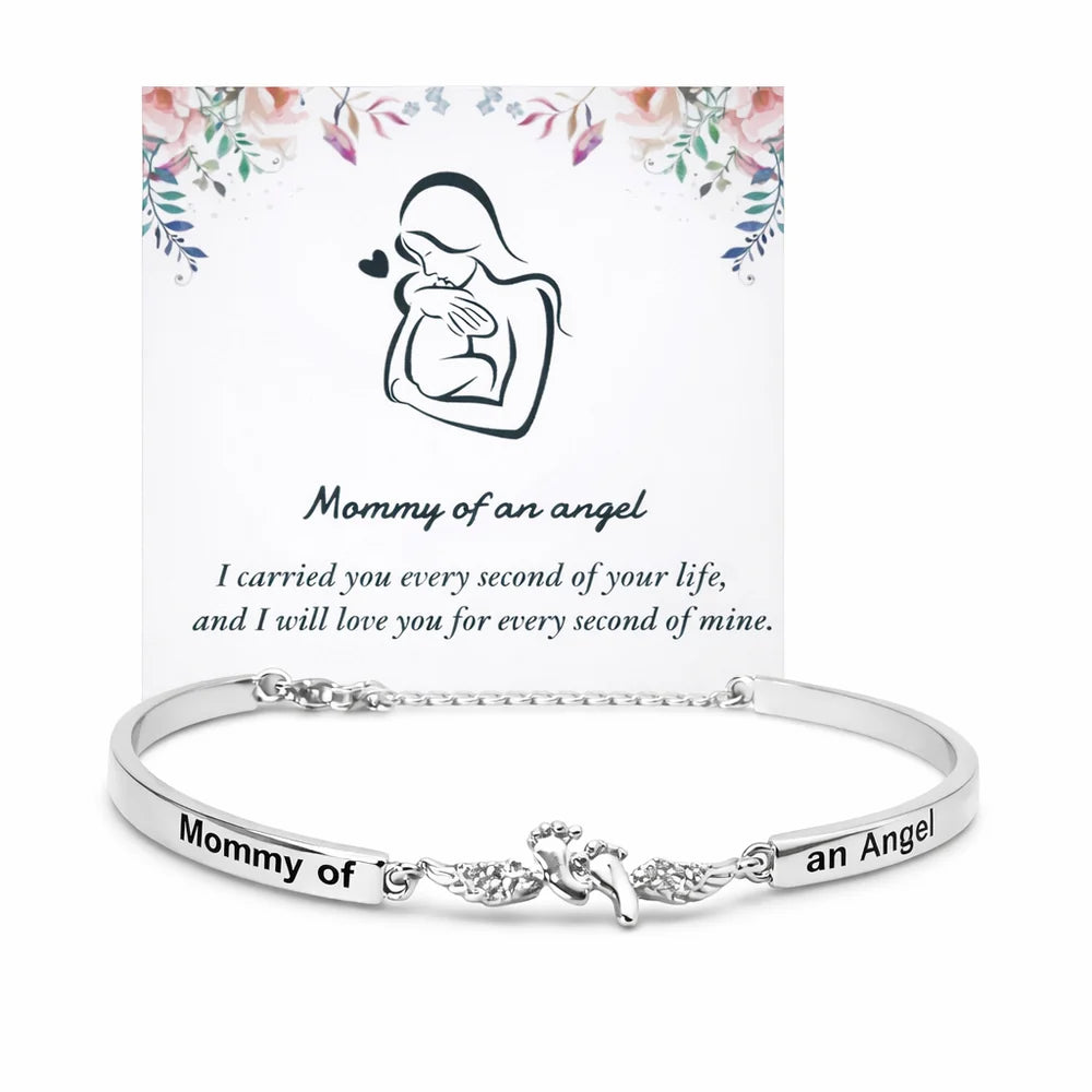 Bevalora® Pulsera Mamá de un Ángel – Recuerdo de Bebé