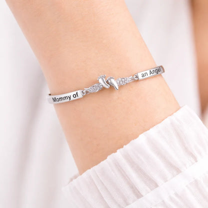 Bevalora® Pulsera Mamá de un Ángel – Recuerdo de Bebé