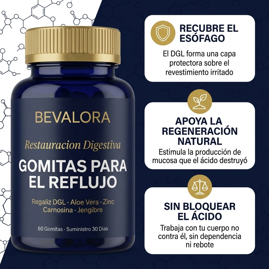 Bevalora® Restauración Esofágica — Gomitas Para El Reflujo