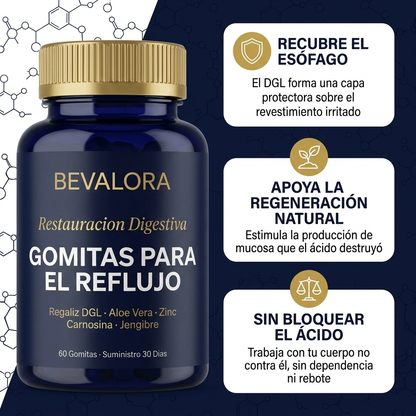 Bevalora® Digestive Restore — Gomitas Para El Reflujo