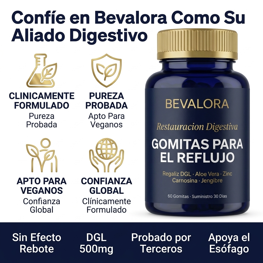 Bevalora® Restauración Esofágica — Gomitas Para El Reflujo