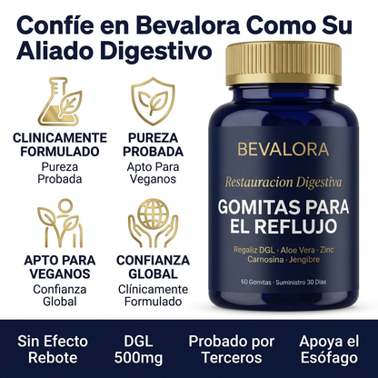 Bevalora® Digestive Restore — Gomitas Para El Reflujo