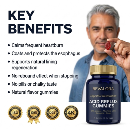 Bevalora® Digestive Restore — Gummies Contre le Reflux