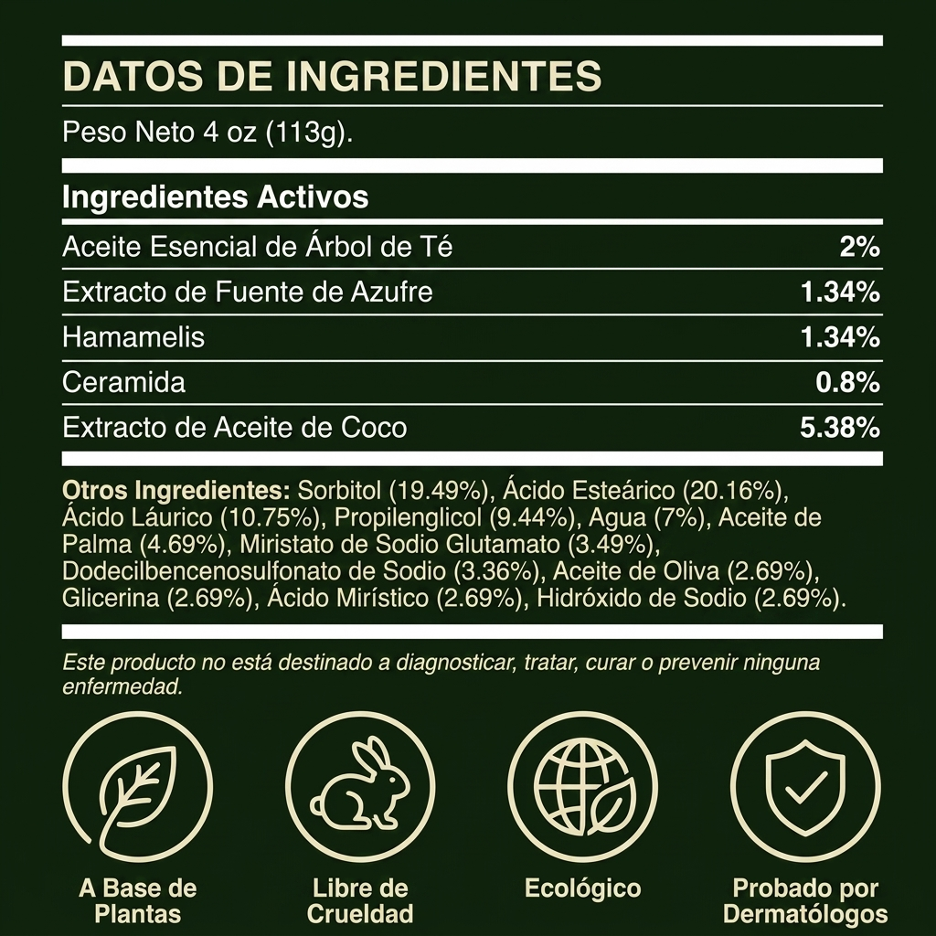 Bevalora® Jabón de Árbol de Té y Eucalipto Ironbark — Equilibrio Natural de la Piel