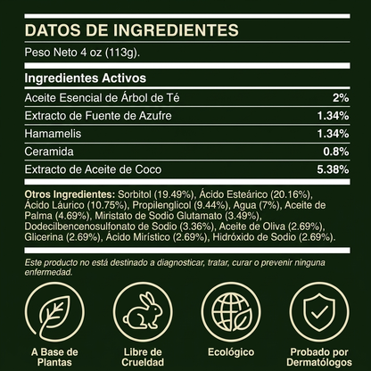 Bevalora® Jabón de Árbol de Té y Eucalipto Ironbark — Equilibrio Natural de la Piel